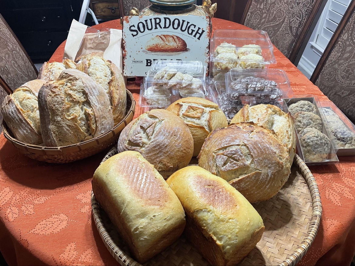 Sourdough breads and pastries